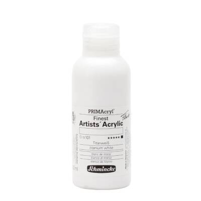 Schmincke Primacryl Artist Akrilik Boya 250 ml 101 Titanium White  Seri 1 