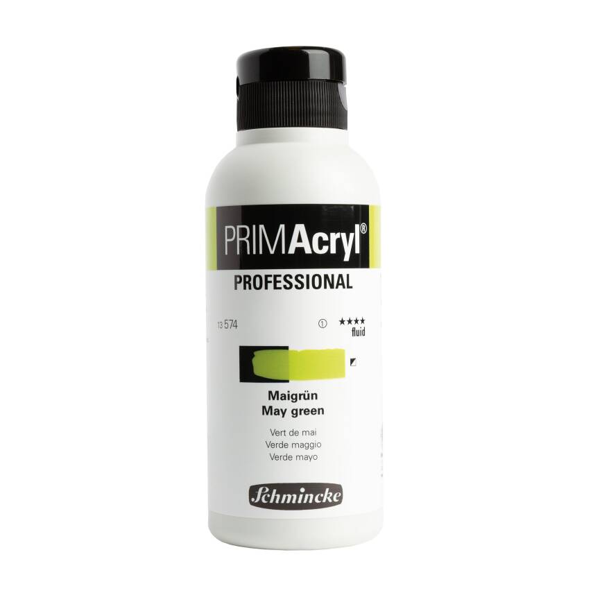 Schmincke Primacryl Artist Akrilik Boya 250 ml 574 May Green Fluid Seri 1  - 1