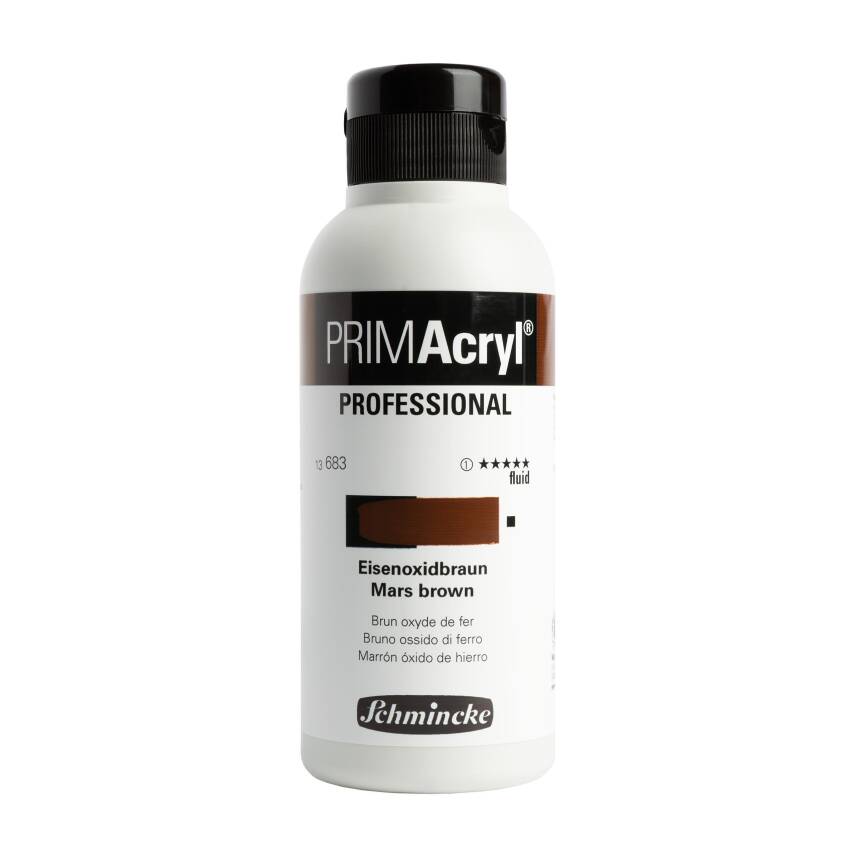 Schmincke Primacryl Artist Akrilik Boya 250 ml 683 Mars Brown Fluid Seri 1  - 1