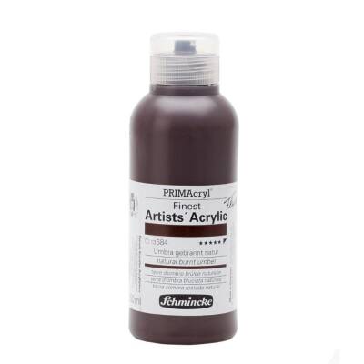 Schmincke Primacryl Artist Akrilik Boya 250 ml 684 Natural Burnt Umber Seri 1 