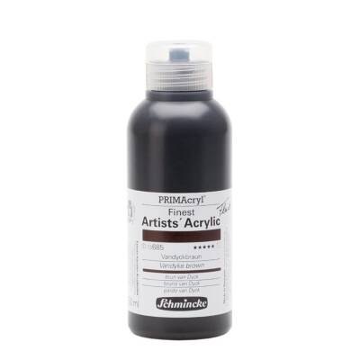 Schmincke Primacryl Artist Akrilik Boya 250 ml 685 Vandyke Brown  Seri 1 
