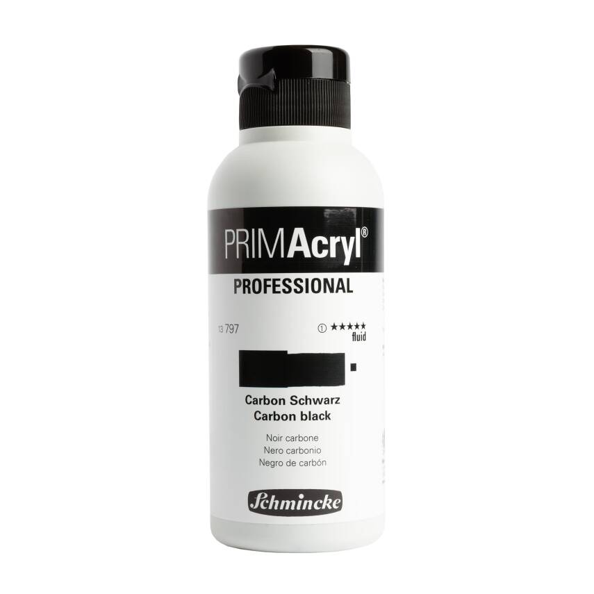 Schmincke Primacryl Artist Akrilik Boya 250 ml 797 Carbon Black Fluid Seri 1  - 1