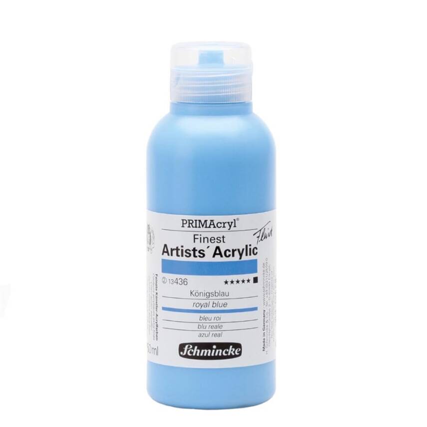 Schmincke Primacryl Artist Akrilik Boya 250 ml 436 Royal Blue Seri 2  - 1