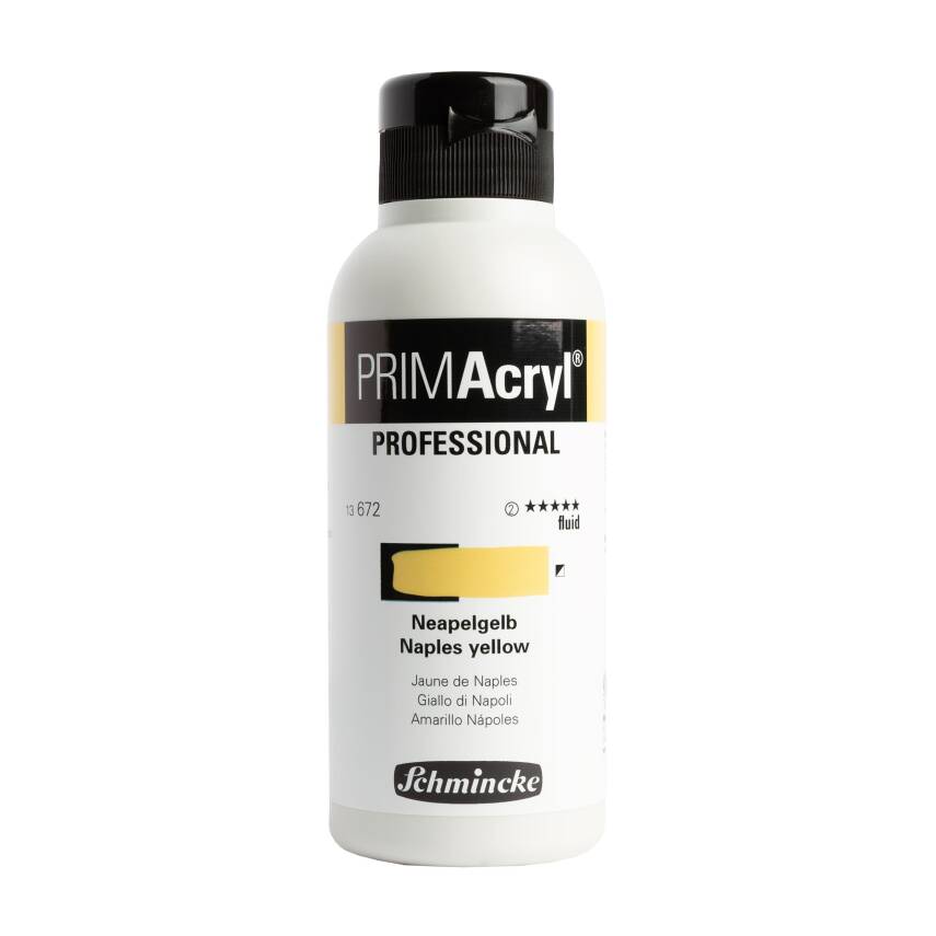 Schmincke Primacryl Artist Akrilik Boya 250 ml 672 Naples Yellow Fluid Seri 2  - 1