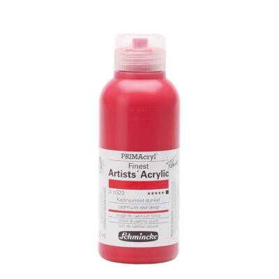 Schmincke Primacryl Artist Akrilik Boya 250 ml 322 Cadmium Red Deep Seri 3 
