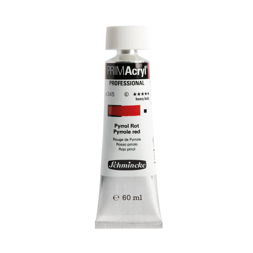 Schmincke Primacryl Artist Akrilik Boya 60 ml 345 Pyrrole Red     - 1