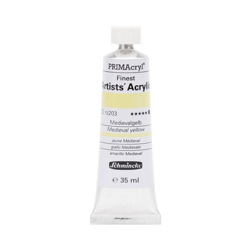 Schmincke PrimAcryl Artist Akrilik Boya 35 ml 203 Medieval yellow  - 1