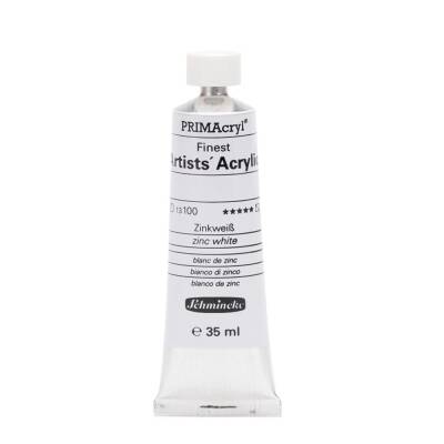 Schmincke Primacryl Artist Akrilik Boya 35 ml 100 Zinc White Seri 1