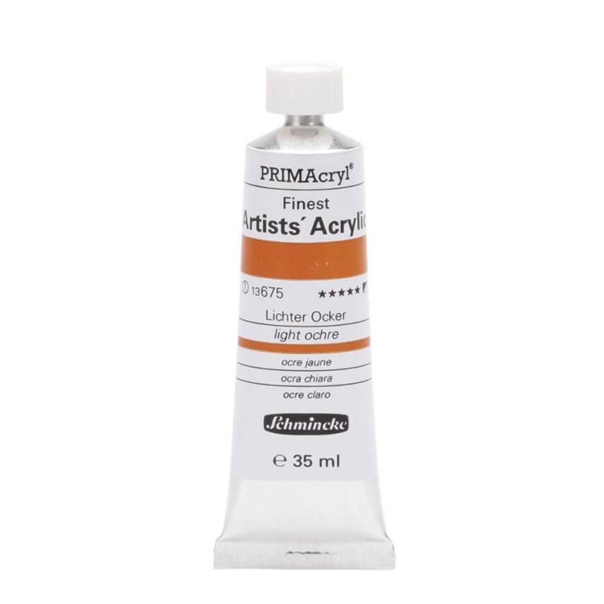 Schmincke Primacryl Artist Akrilik Boya 35 ml 675 Light Ochre Seri 1 - 1