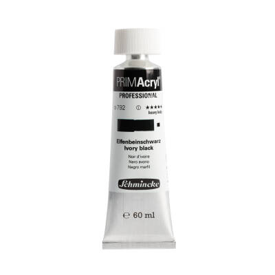 Schmincke Primacryl Artist Akrilik Boya 60 ml 792 Ivory Black    