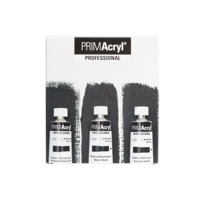 Schmincke Primacryl Artist Akrilik Boya Seti Siyah Renkler 3x35 ml