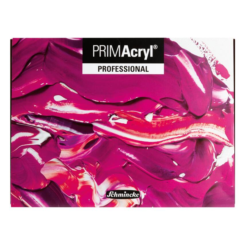 Schmincke Primacryl Artist Wooden Box Acrylic Paint Set 35 ml x 10 colors 150 white and Brush Gift - 4
