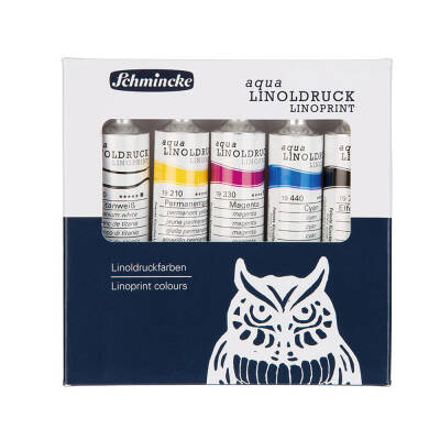 Schmincke Profesyonel Linol Baskı Mürekkep Boya Seti 5x20 ml