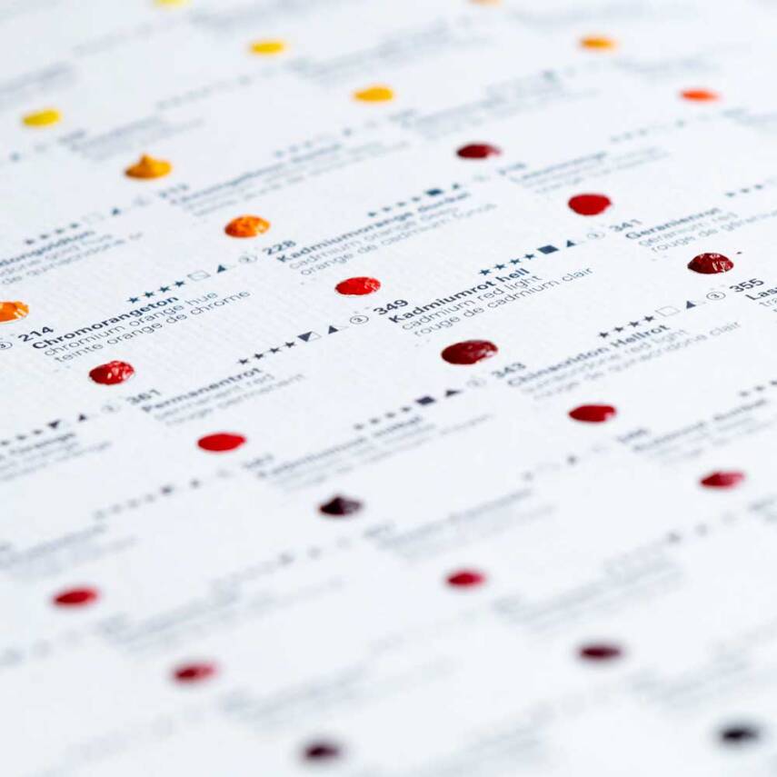 Schmincke Samples Dot Card 40 Colors Supergranulation - 1