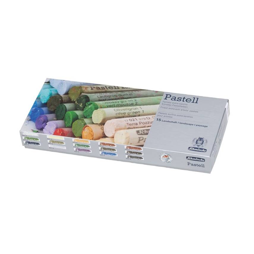 Schmincke Soft Pastel Karton Kutu Set 15 Renk Landscape - 1