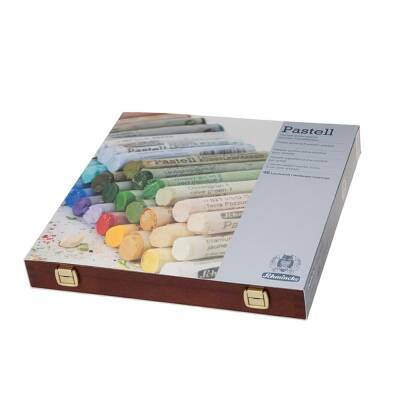 Schmincke Soft Pastel Paint Set 45 Colors - Wooden Box Landscape - 1