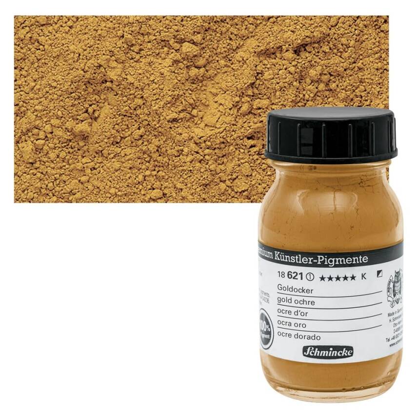 Schmincke Toz Pigment Gold Ochre 100 ml - 1
