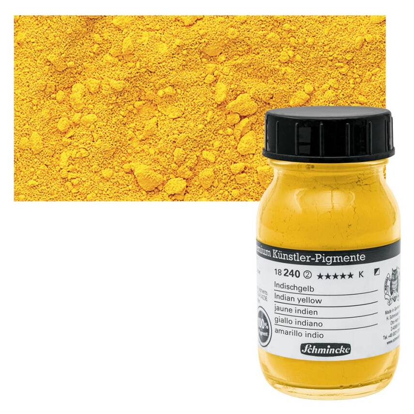 Schmincke Toz Pigment Indian Yellow 100 ml - 2