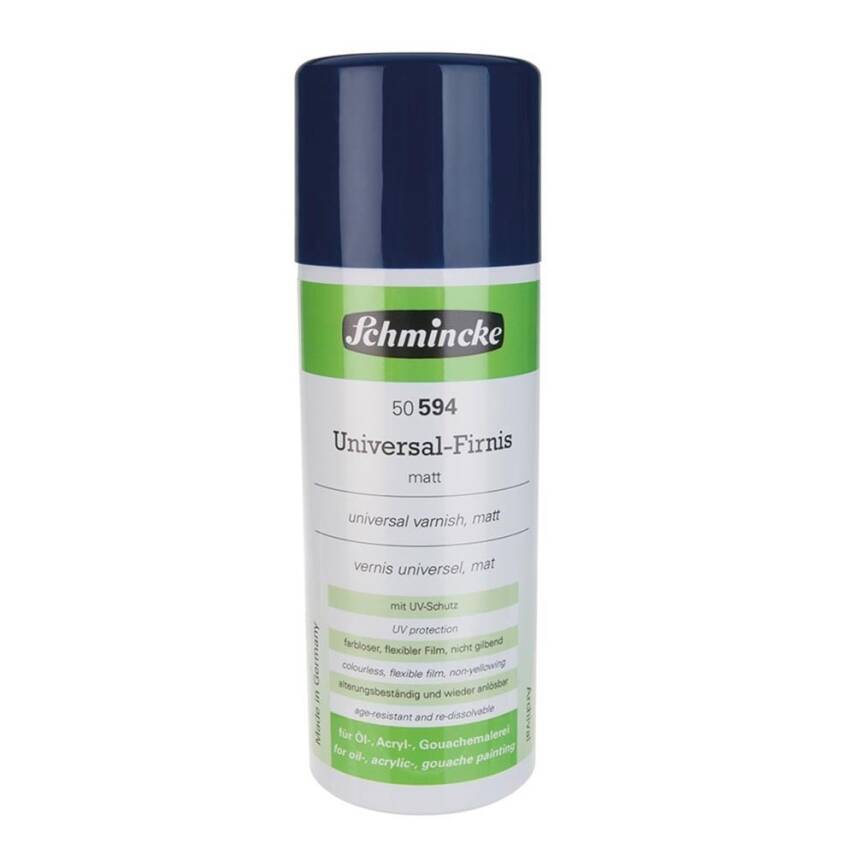 Schmincke Universal Varnish Genel Amaçlı Uv Korumalı Mat Final Sprey Vernik 400 ml 50594 - 1