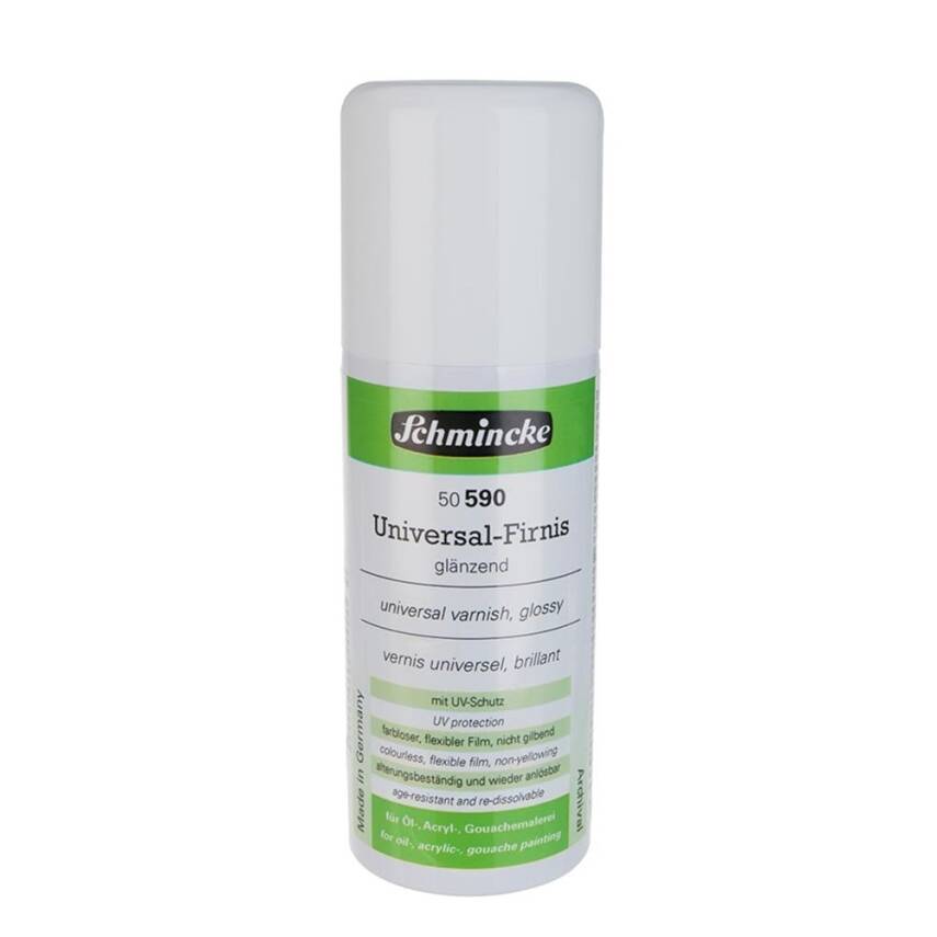 Schmincke Universal Varnish Genel Amaçlı Uv Korumalı Parlak Final Sprey Vernik 150 ml 50590 - 1