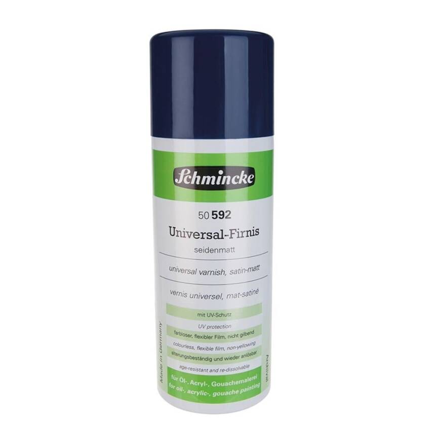 Schmincke Universal Varnish General Purpose UV Protected Satin Matte Final Spray Varnish 400 ml 50592 - 1