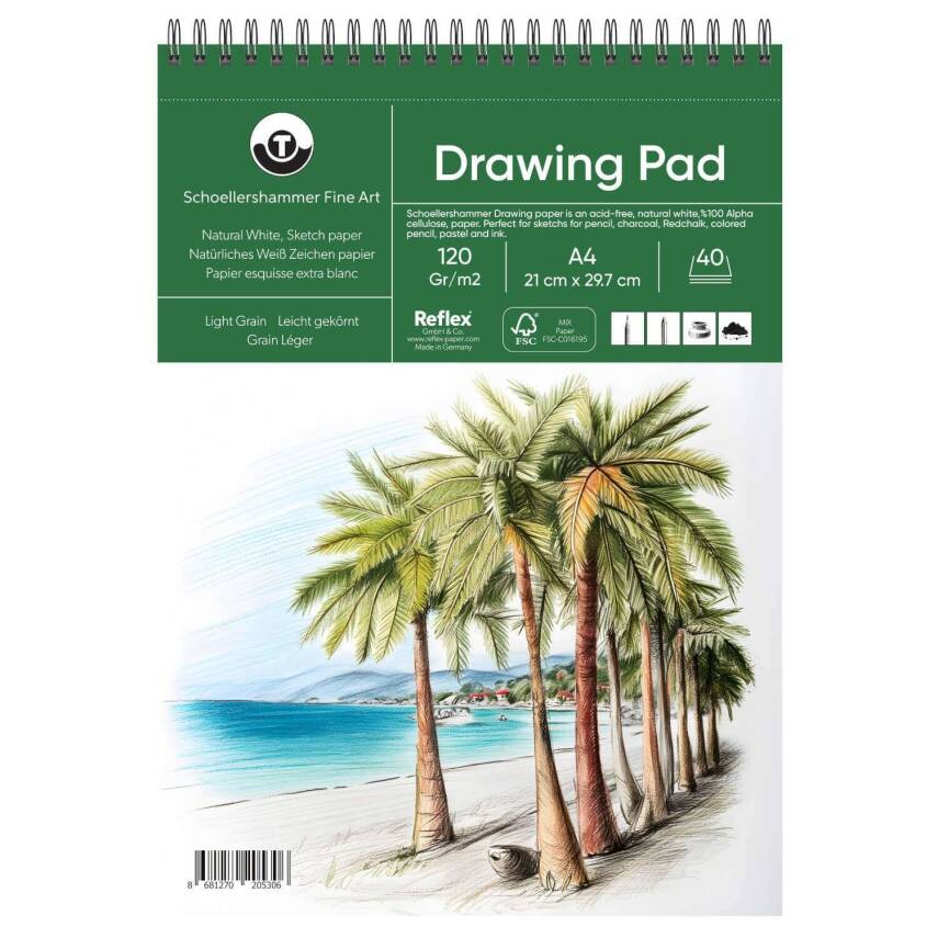Schoellershammer Drawing Pad Drawing Notebook 120 gr A4 40 Sheets - 1