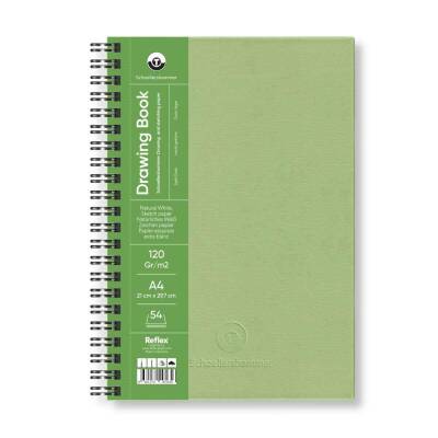 Schoellershammer Drawing Pad Green Hard Cover Drawing Notebook 120 gr A4 54 Sheets - 1