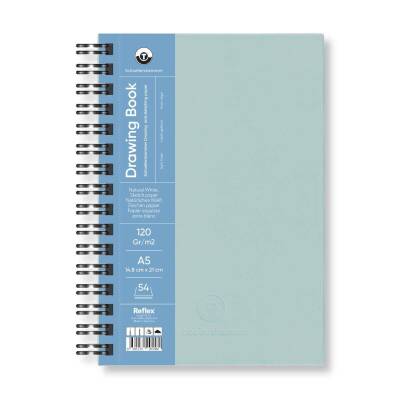 Schoellershammer Drawing Pad Light Blue Hard Cover Drawing Notebook 120 gr A5 54 Sheets - 1