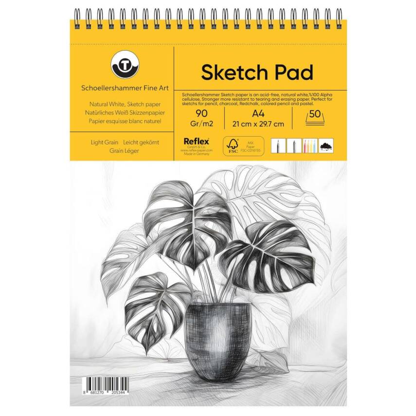 Schoellershammer Sketch Pad 90 gr A4 50yp - 1
