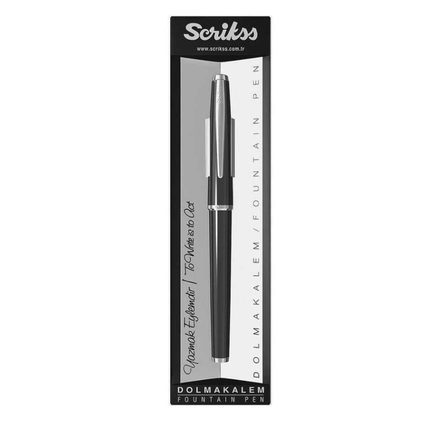 Scrikss 33 Fountain Pen Black Transparent Box - 2