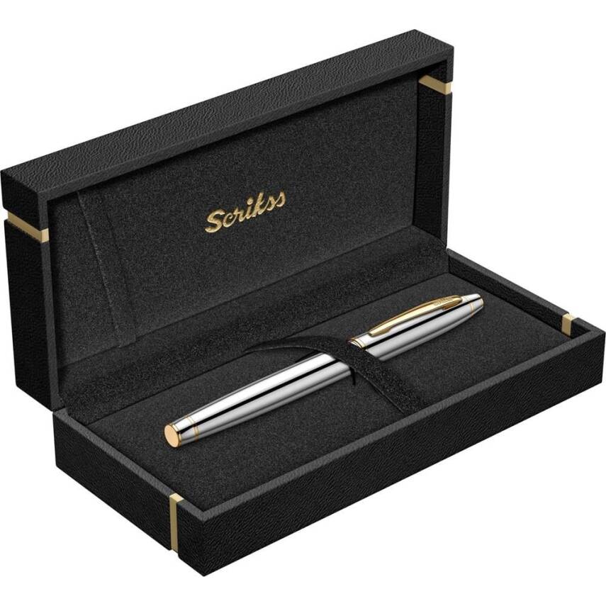 Scrikss 35 Fountain Pen Gold Chrome - 4