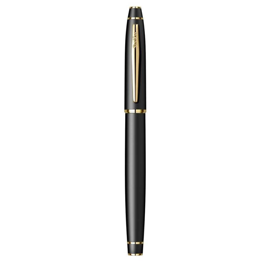 Scrikss 35 Fountain Pen Matte Black Gold Luxury Box - 2