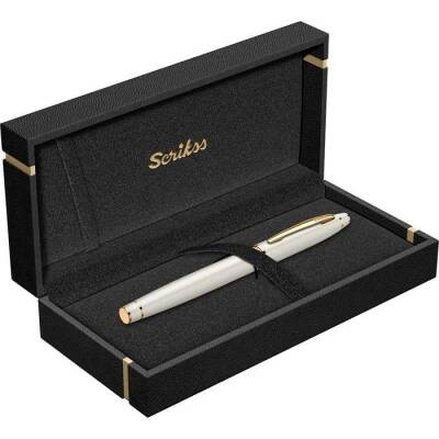 Scrikss 35 Fountain Pen White with Luxury Box - 5
