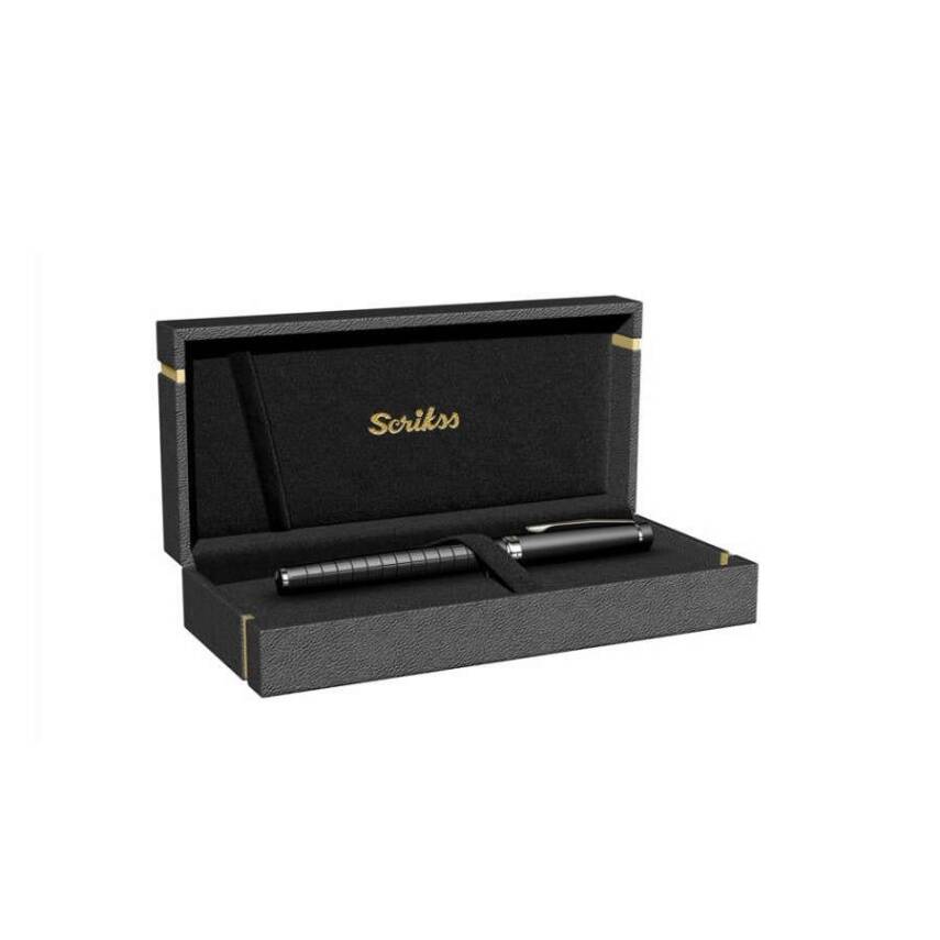 Scrikss 38 Fountain Pen Matte Black M Nib - 4