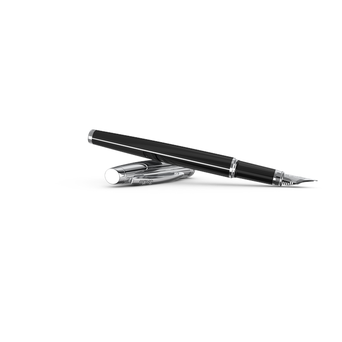 Scrikss 39 Fountain Pen Black Chrome Luxury Box - 3