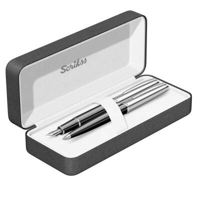 Scrikss 78 Fountain Pen - Ballpoint Pen Set Black - 1