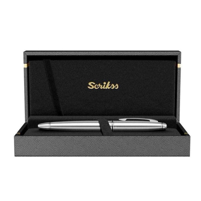 Scrikss 88 Fountain Pen Chrome Luxury Box - 1