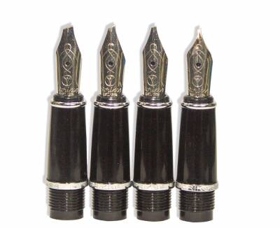 Scrikss Fountain Pen Set Navy Blue 0.5 mm - 1 mm - 1.5 mm - 2 mm (Specially Cut Nibs for Calligraphy)