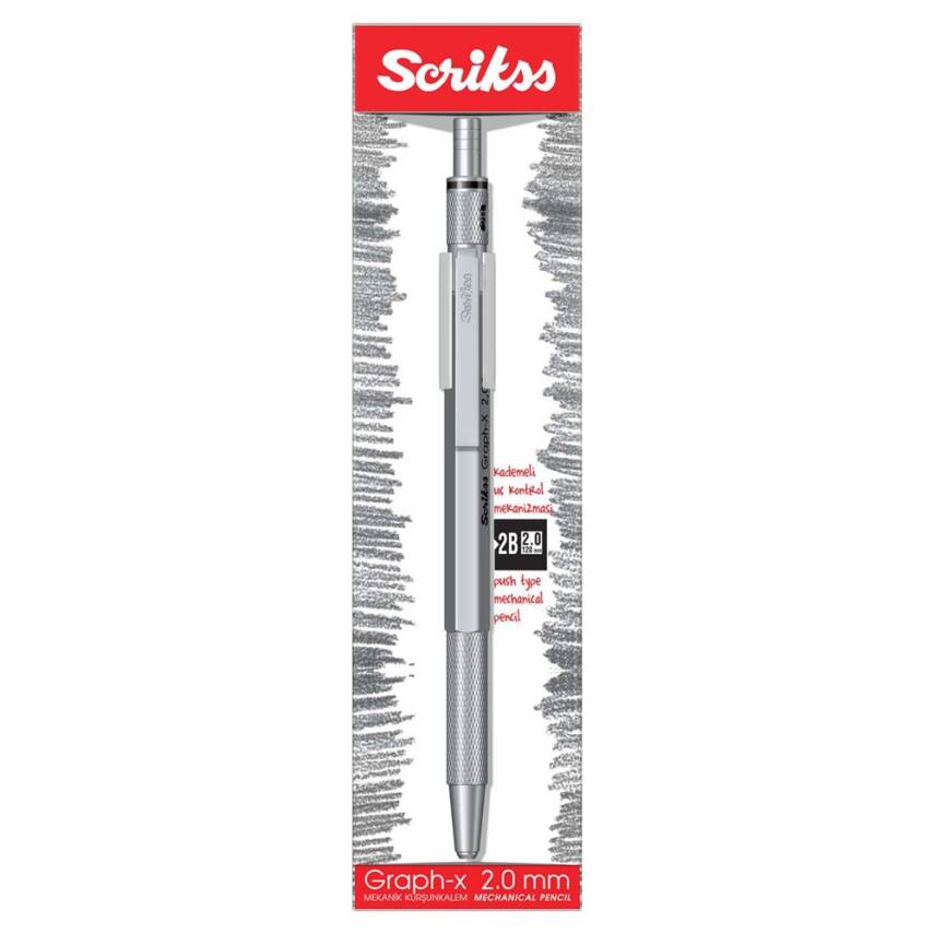 Scrikss Graph-x Metal Versatile 2.00 MM Silver Gray - 1
