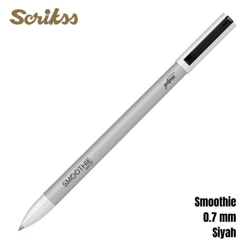 Scrikss Smoothie Jel Kalem 0.7 mm Siyah - 1