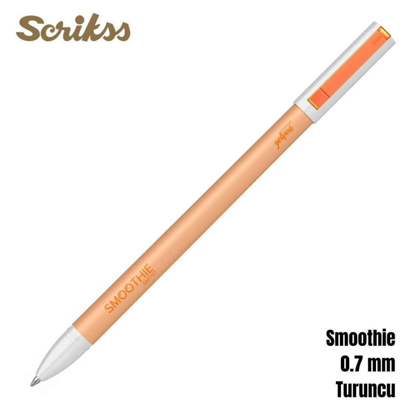Scrikss Smoothie Jel Kalem 0.7 mm Turuncu - 1