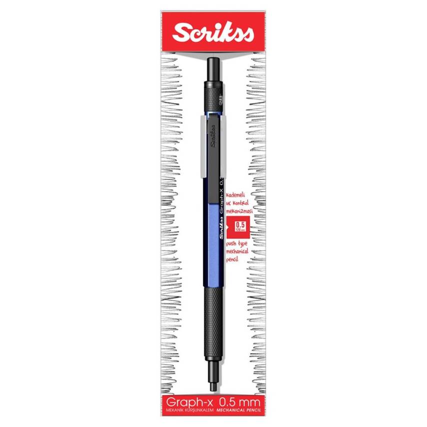Scrikss Versatil Kalem Graph-X 0.5 mm Mavi - 5