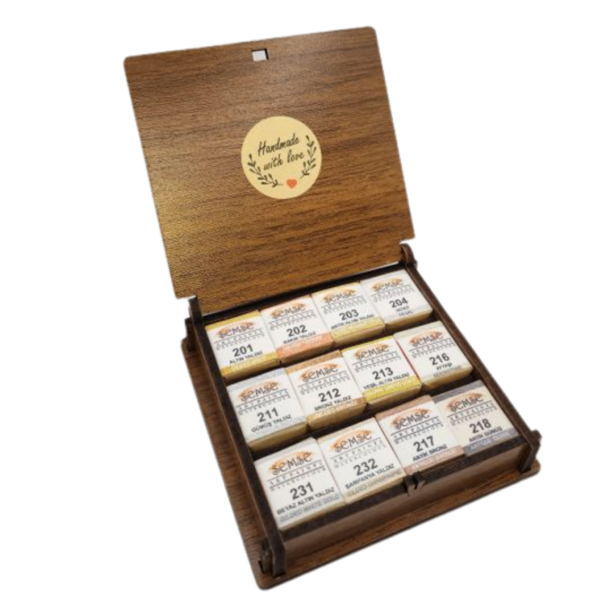 Şemse Art Gilding Watercolor Set 12 x Half Pan - 1