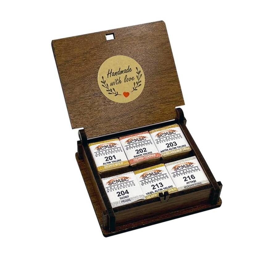 Şemse Art Gilding Watercolor Set 6 x Half Pan - 1