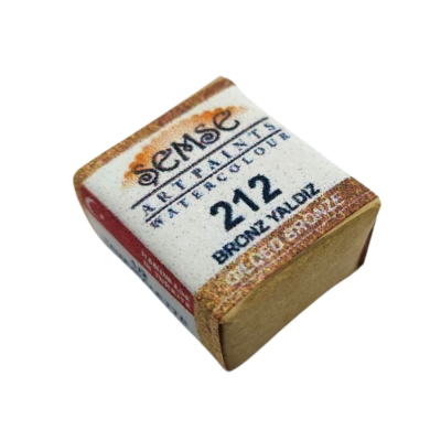 Şemse Art Yaldız Suluboya 212 Bronz Yaldız Yarım Tablet