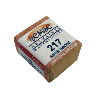 Şemse Art Yaldız Suluboya 217 Antik Bronz Yaldız Yarım Tablet - 1