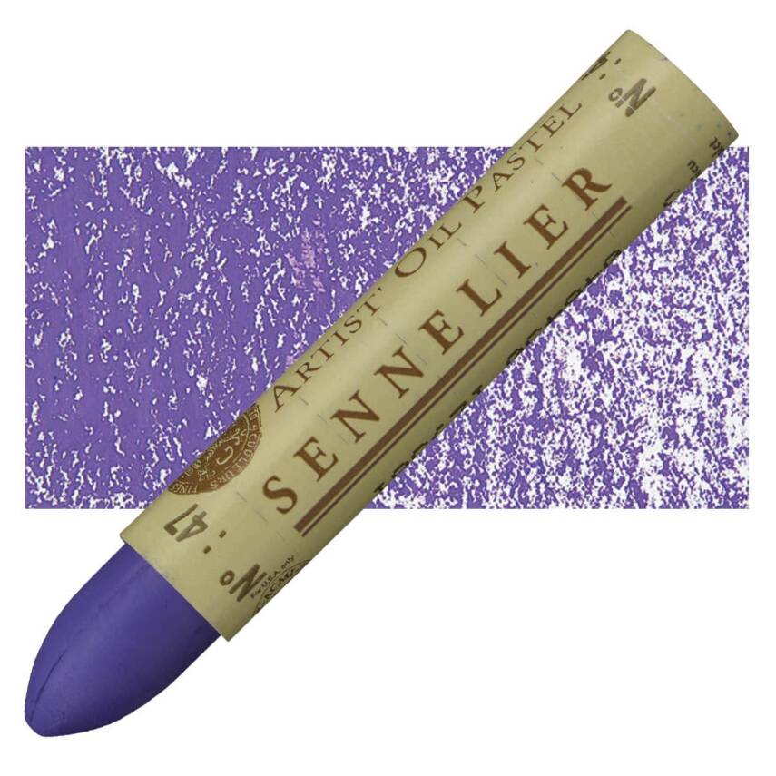 Sennelier Oil Pastel Blue Violet No:047 - 3