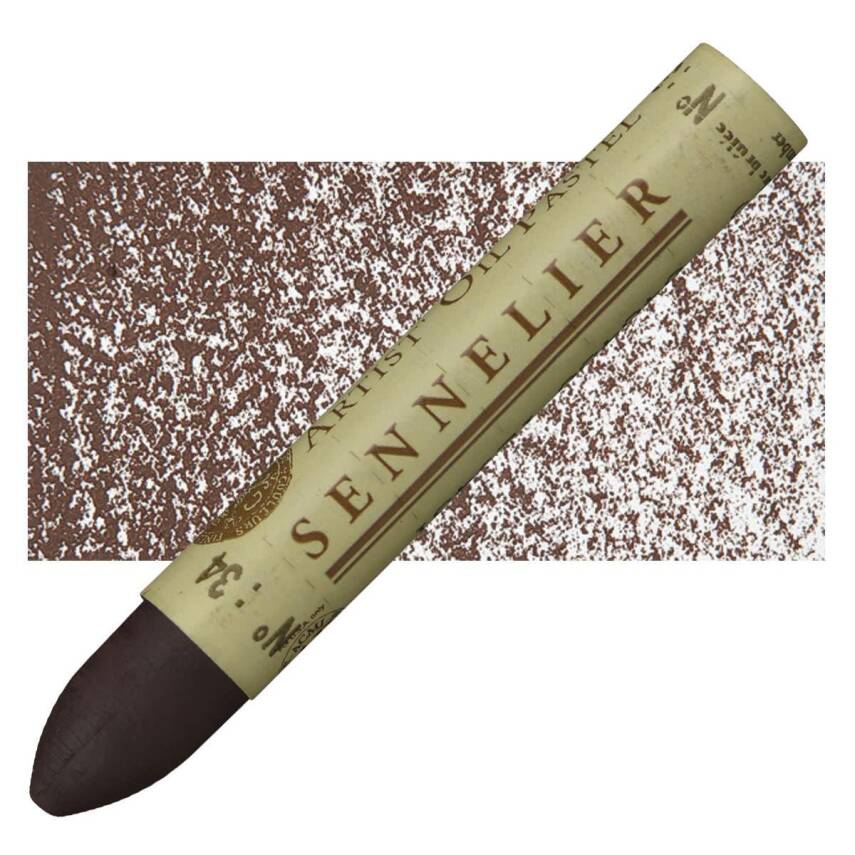 Sennelier Oil Pastel Burnt Umber No:034 - 2