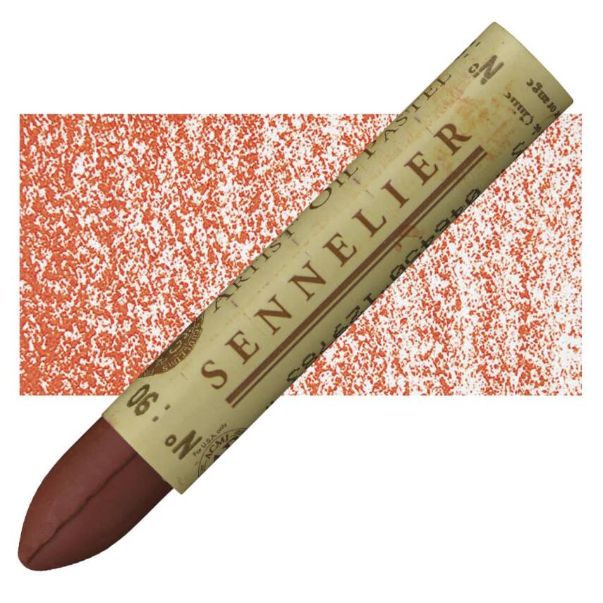 Sennelier Oil Pastel Chinese Orange No:090 - 3