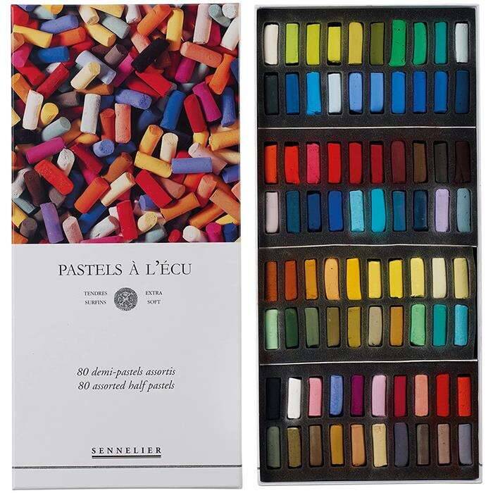 Sennelier Soft Pastel Boya Introductory Set 80 Renk Yarım Boy - 1